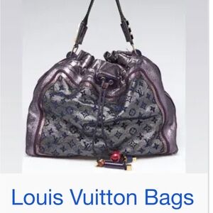Louis Vuitton Metallic Purple Monogram Shoulder Bag